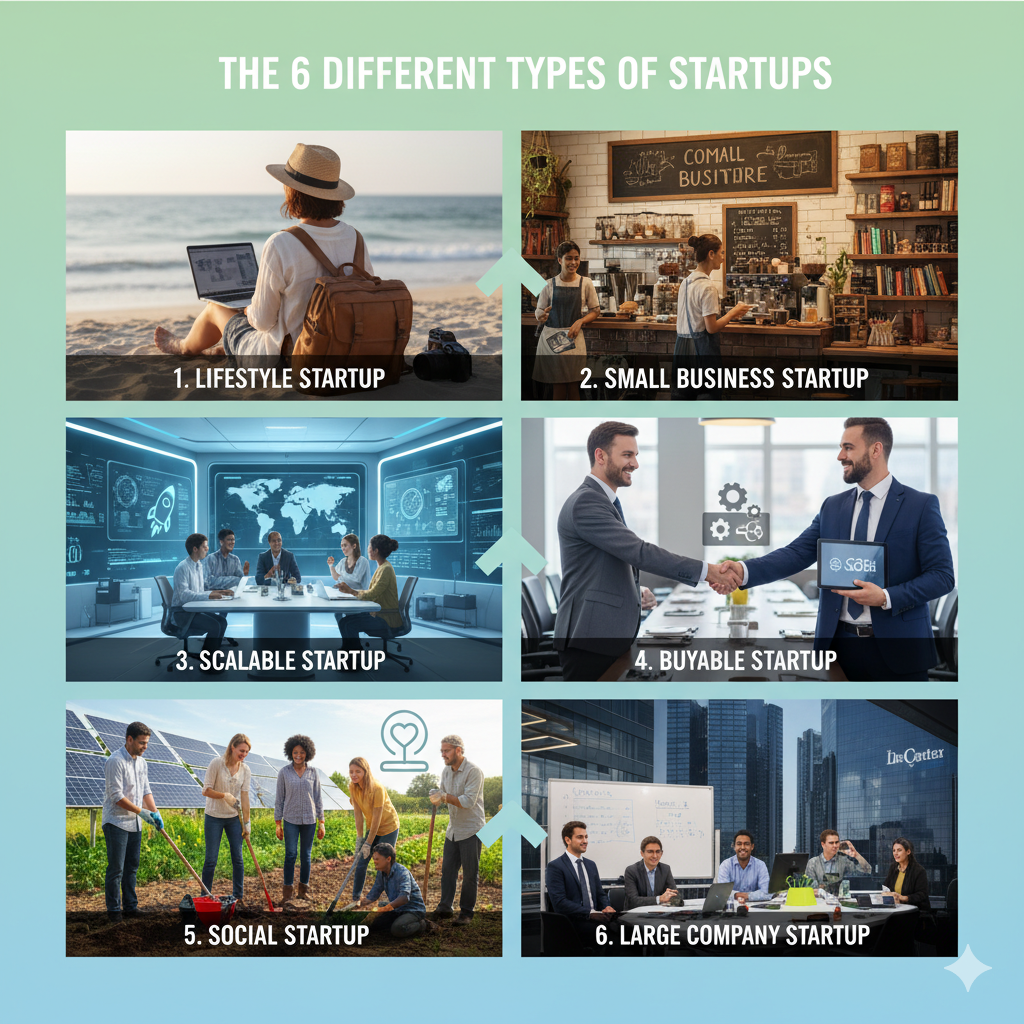 types of startups